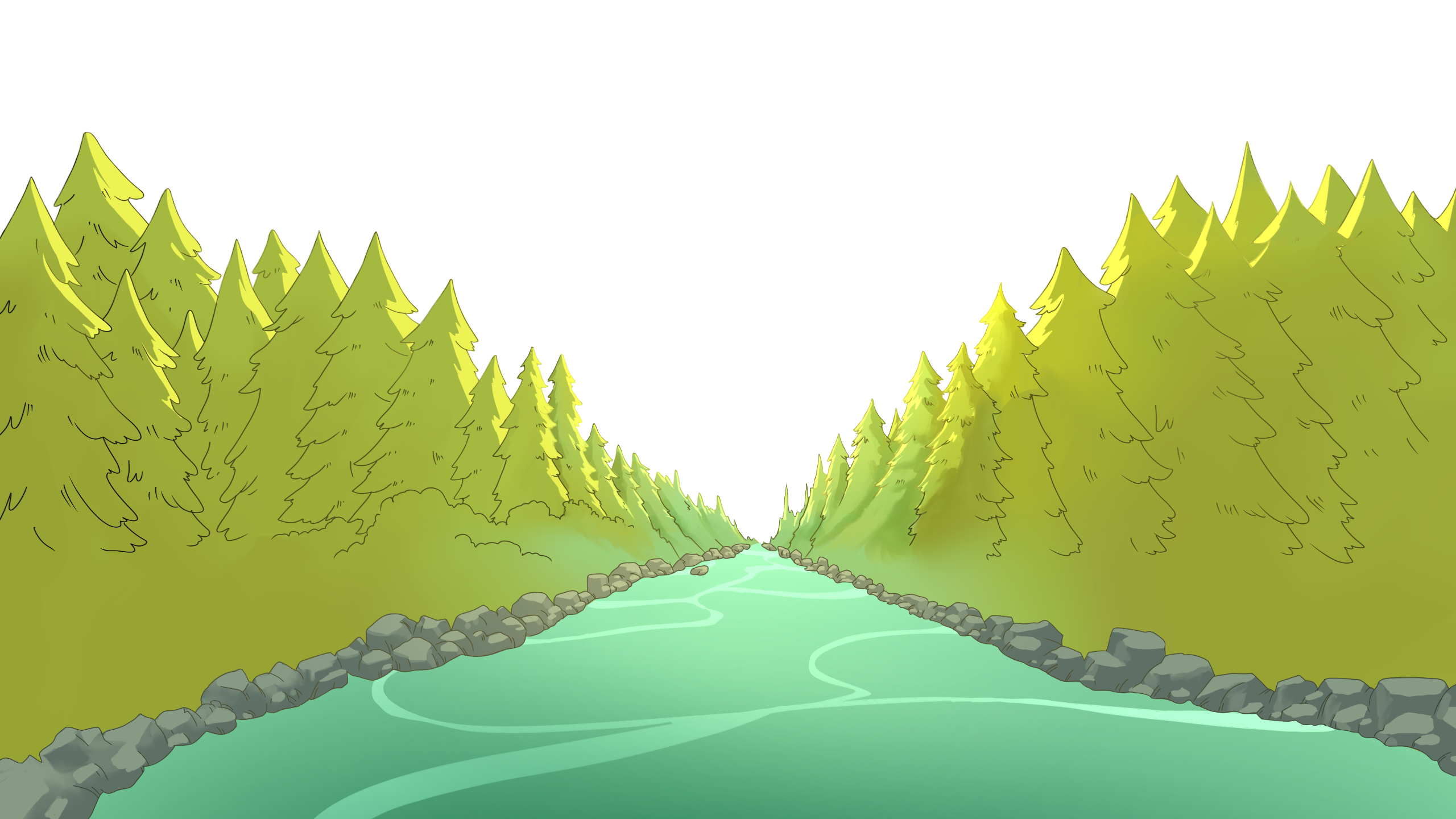 Forest with river